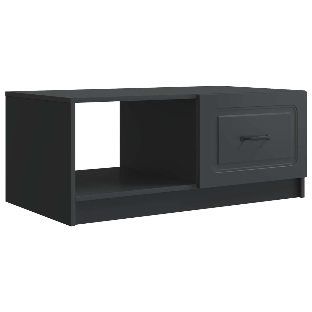 Sofabord Sort 90 x 50 x 37 cm Konstrueret træ
