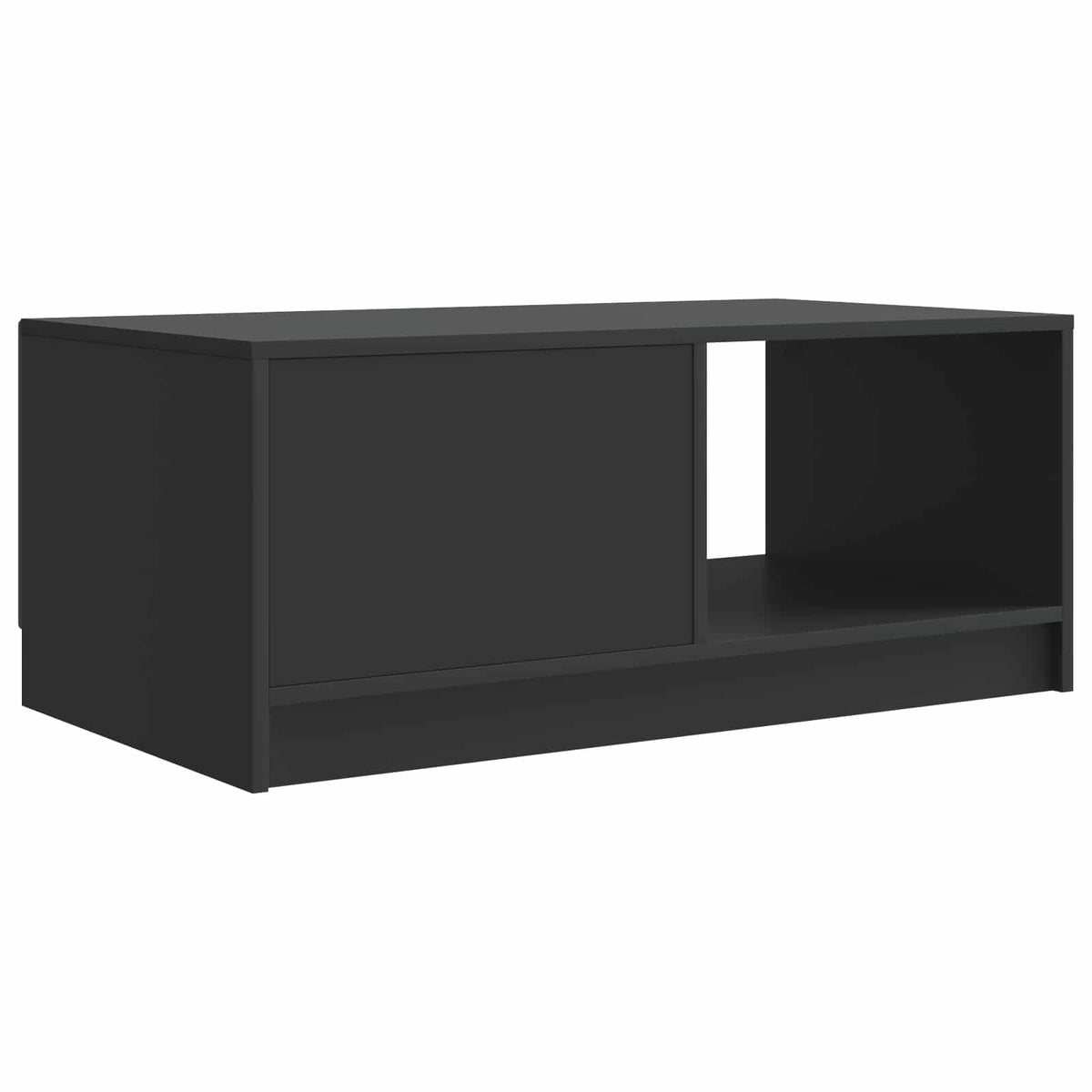 Sofabord Sort 90 x 50 x 37 cm Konstrueret træ