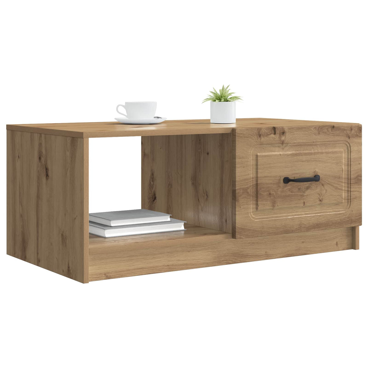 Sofabord Artisan-eg 90 x 50 x 37 cm Konstrueret træ
