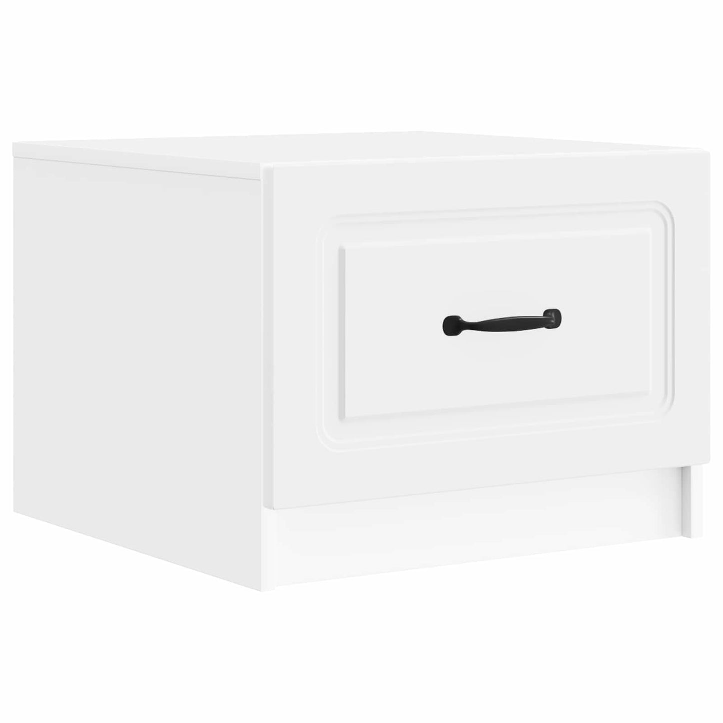 Sofabord med skuffe Hvid 49 x 50 x 37 cm Konstrueret træ
