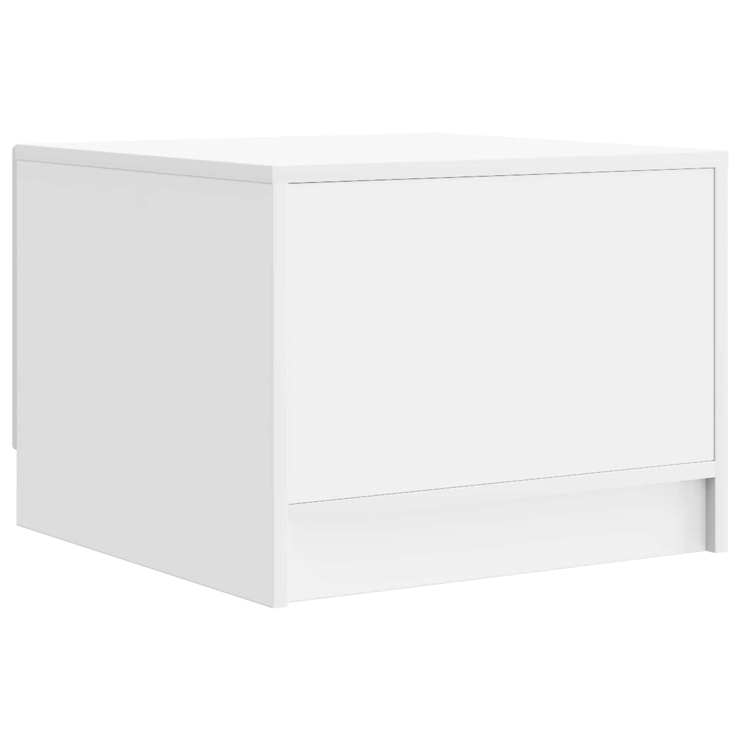 Sofabord med skuffe Hvid 49 x 50 x 37 cm Konstrueret træ
