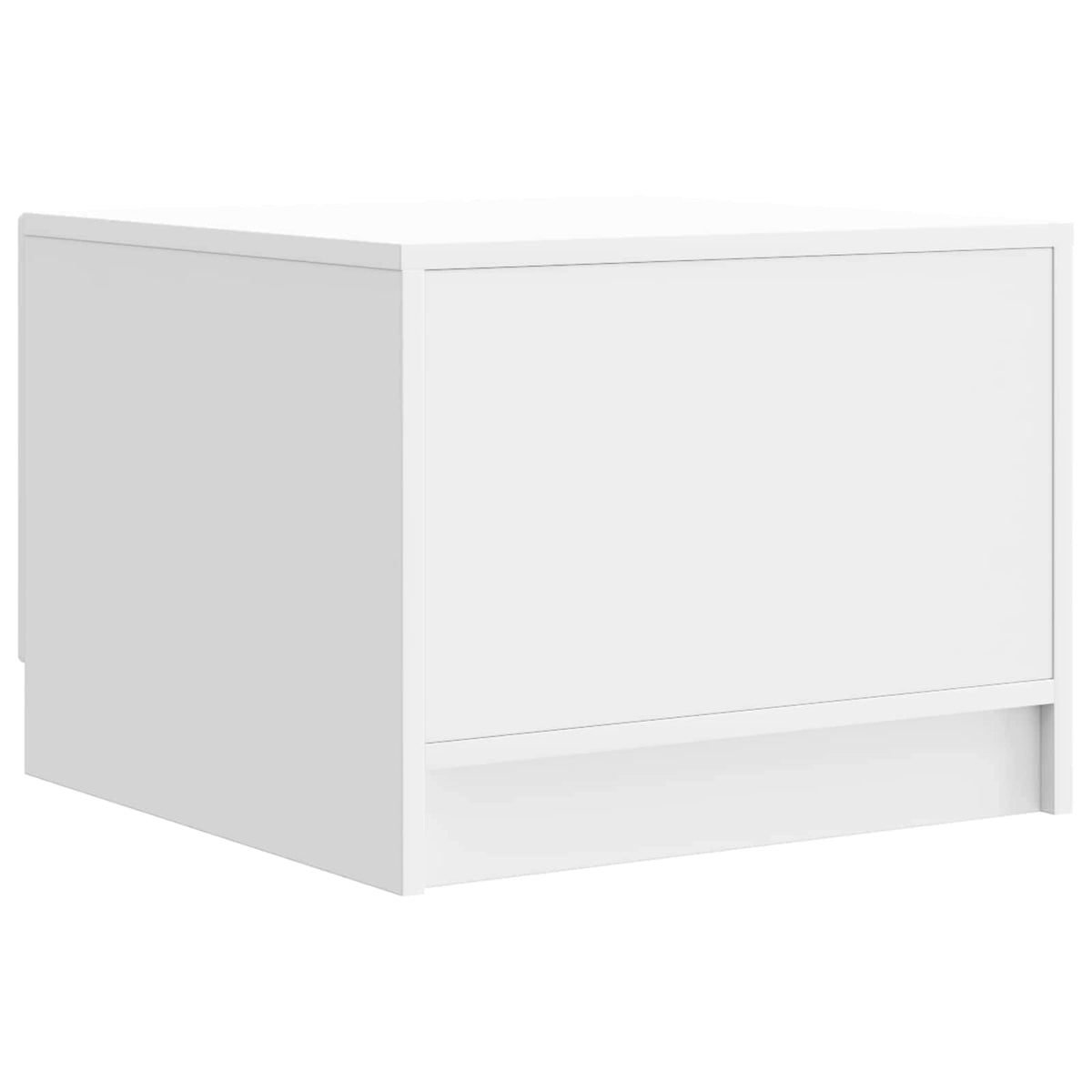 Sofabord Hvid højglans 49 x 50 x 37 cm Konstrueret træ