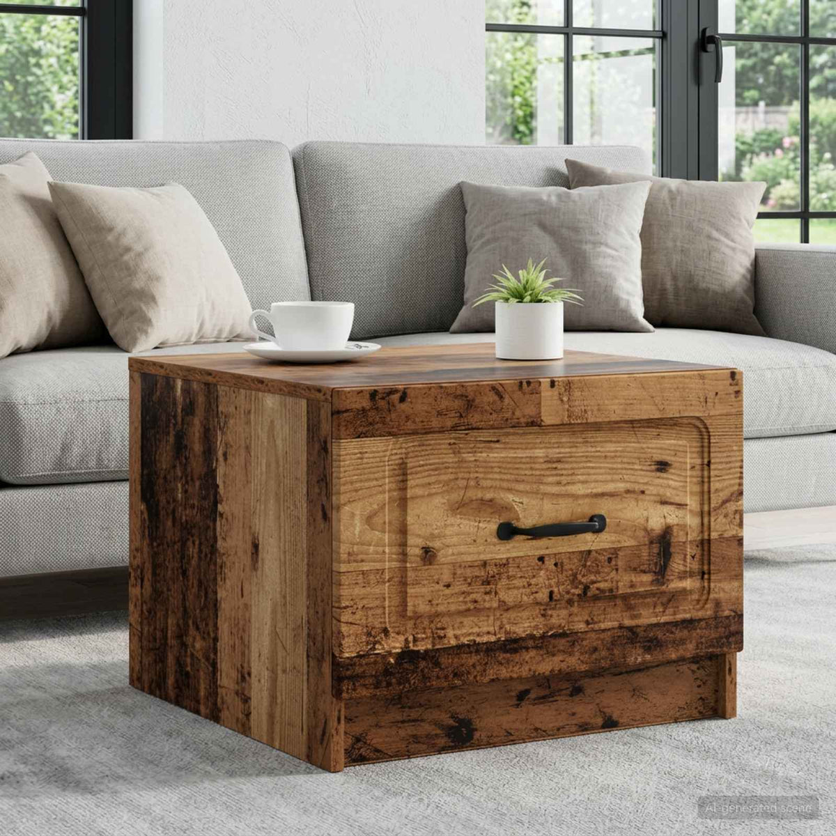 Sofabord Gammelt træ 49 x 50 x 37 cm Konstrueret træ