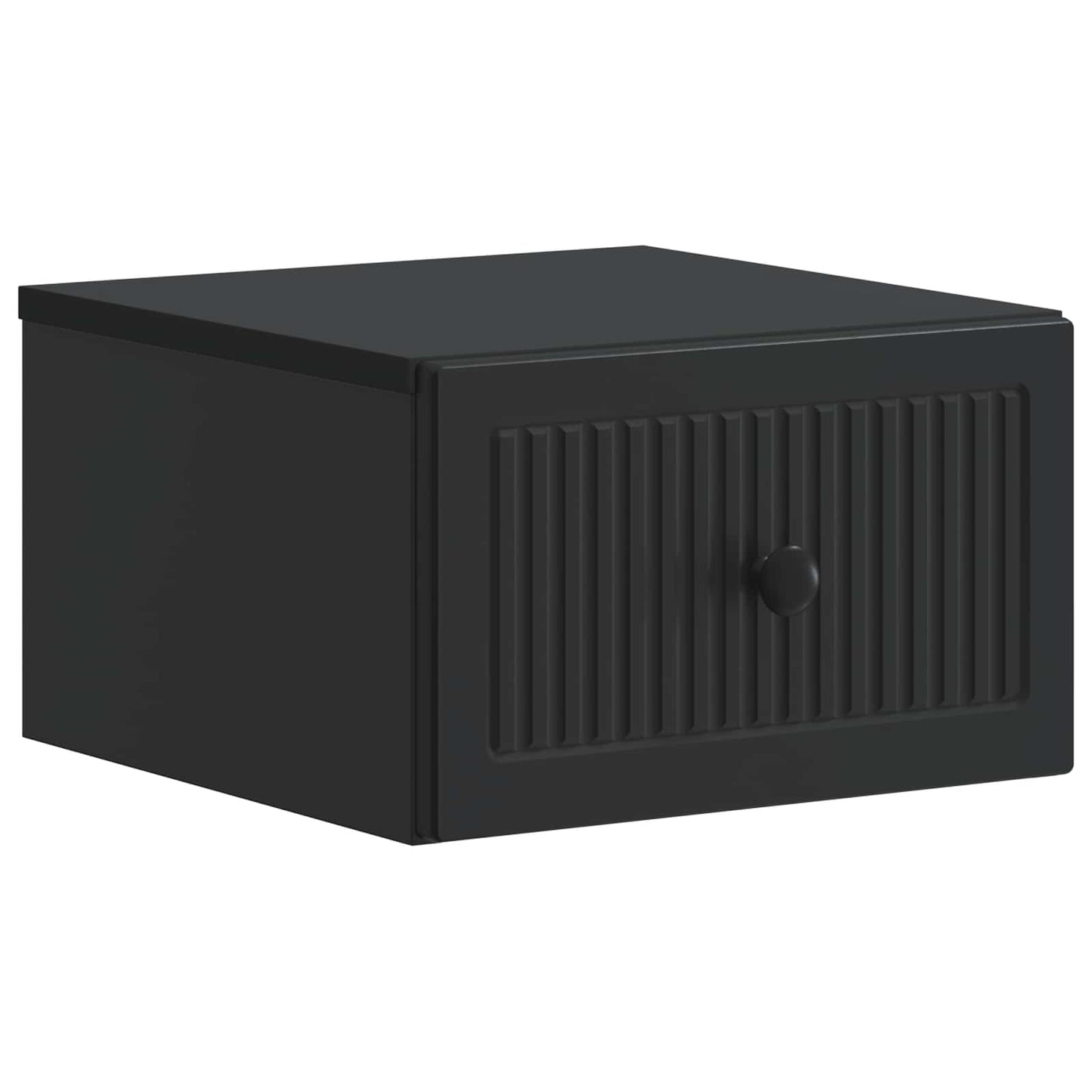 Væghængt Natbord 2 stk. Sort 33 x 34,5 x 20 cm Konstrueret træ