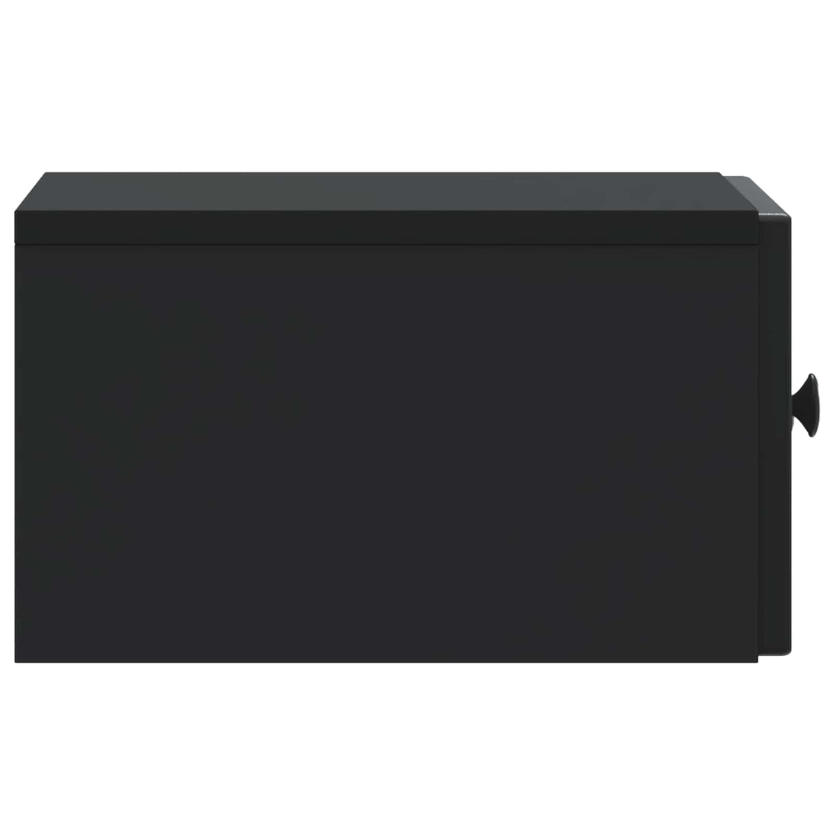 Væghængt Natbord 2 stk. Sort 33 x 34,5 x 20 cm Konstrueret træ