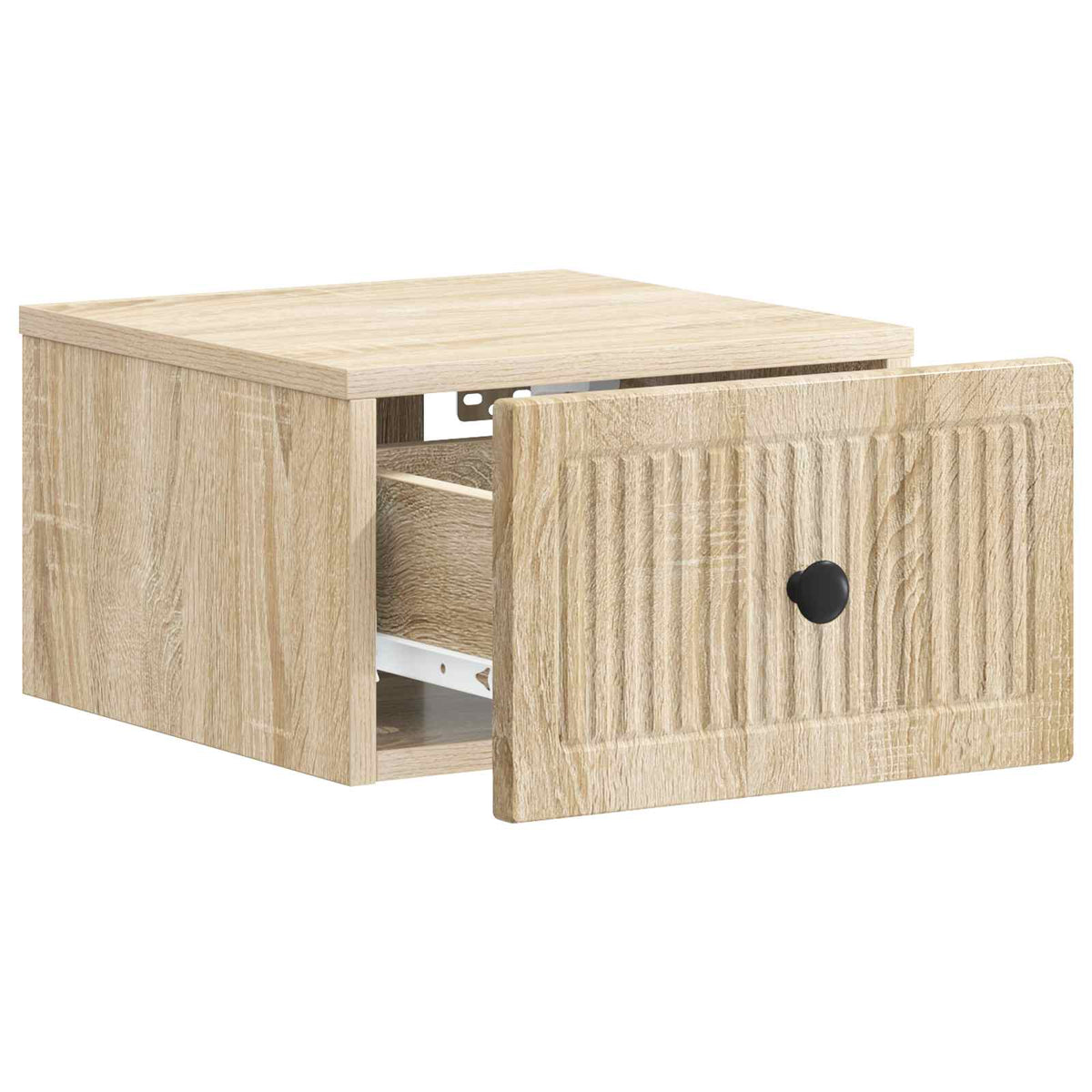 Væghængt Natbord Sonoma-eg 33 x 34,5 x 20 cm Konstrueret træ