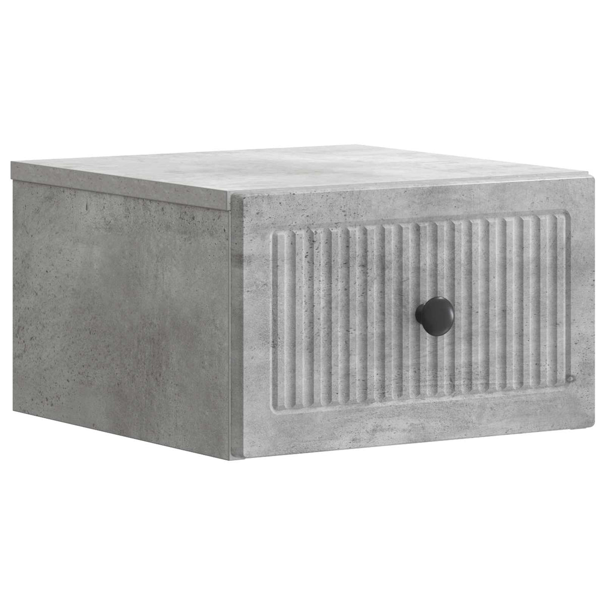 Væghængt Natbord Betongrå 33 x 34,5 x 20 cm Konstrueret træ
