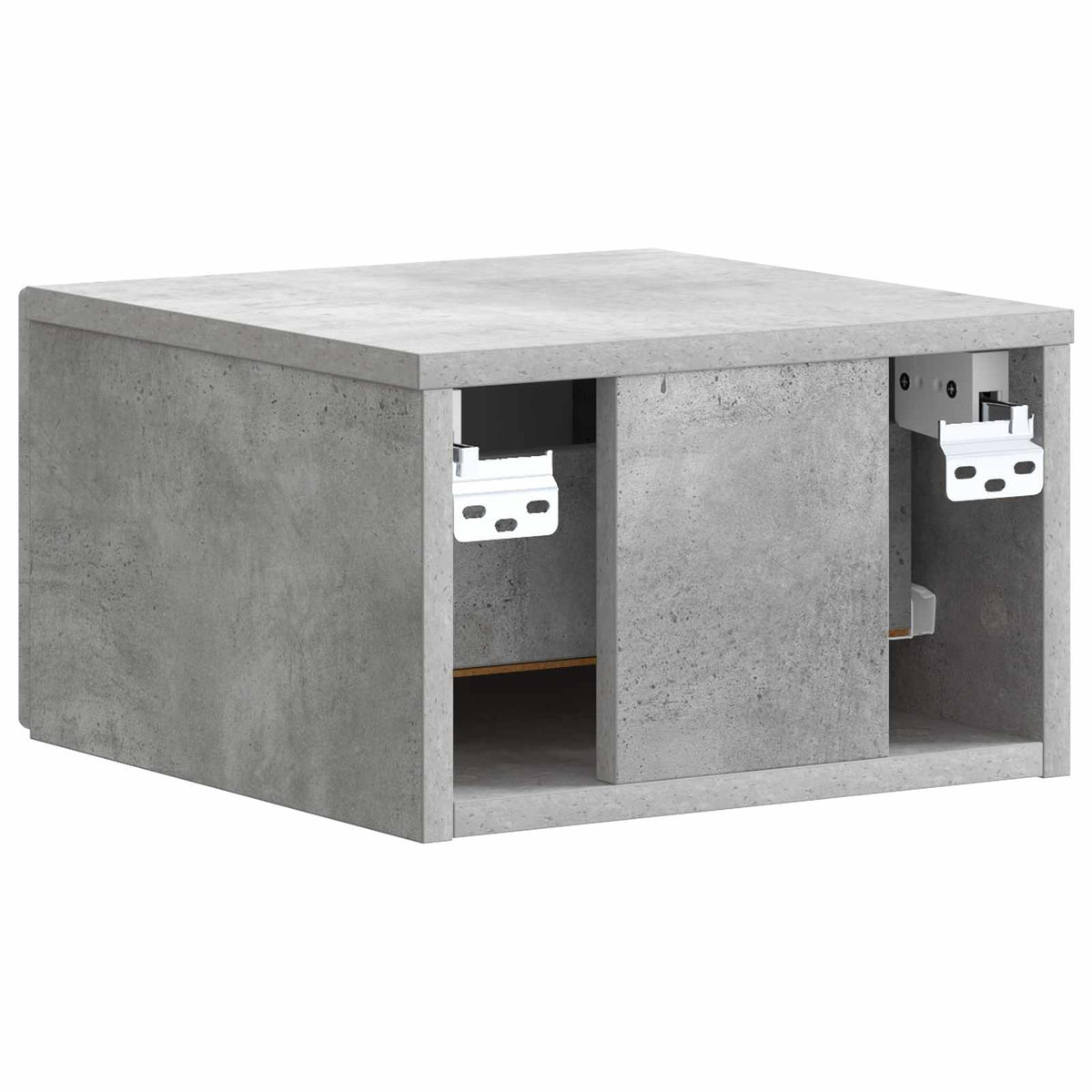 Væghængt Natbord Betongrå 33 x 34,5 x 20 cm Konstrueret træ