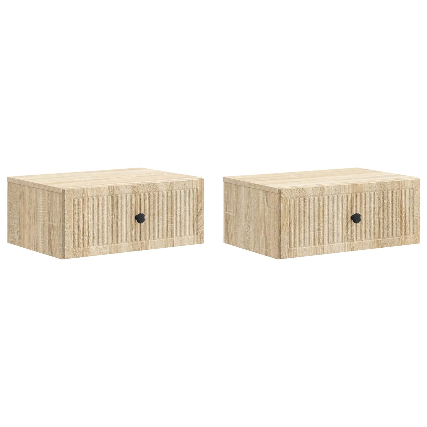 Natskab 2 stk. Sonoma-eg 49 x 34,5 x 20 cm Konstrueret træ