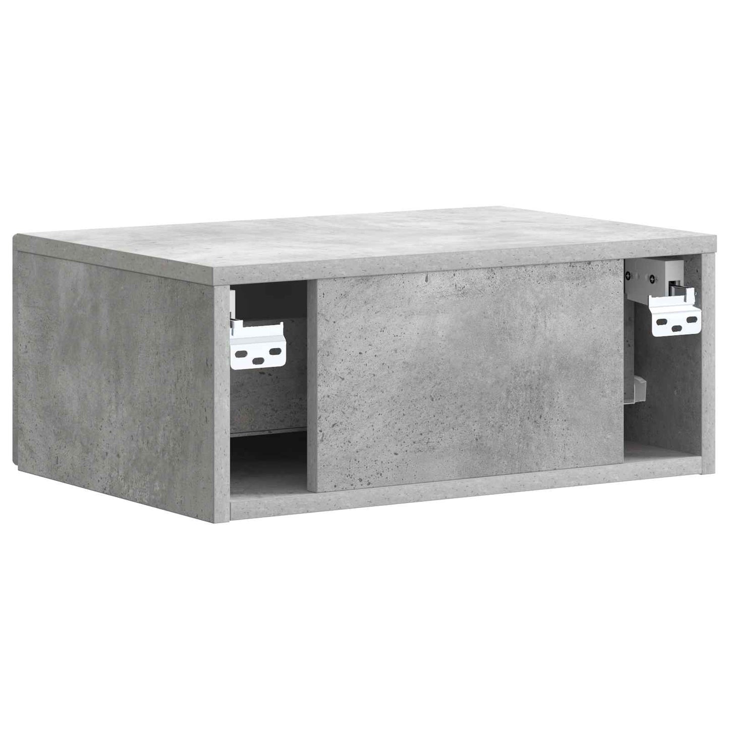Natskab 2 stk. Betongrå 49 x 34,5 x 20 cm Konstrueret træ