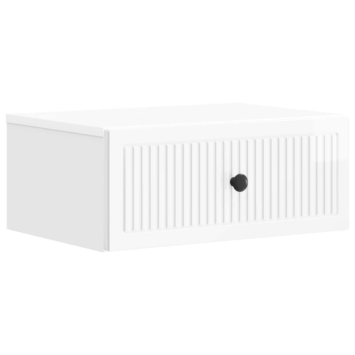 Natskab 2 stk. Hvid højglans 49 x 34,5 x 20 cm Konstrueret træ