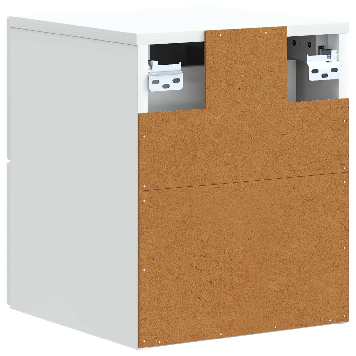 Væghængt Natbord Hvid 33 x 34,5 x 40 cm Konstrueret træ