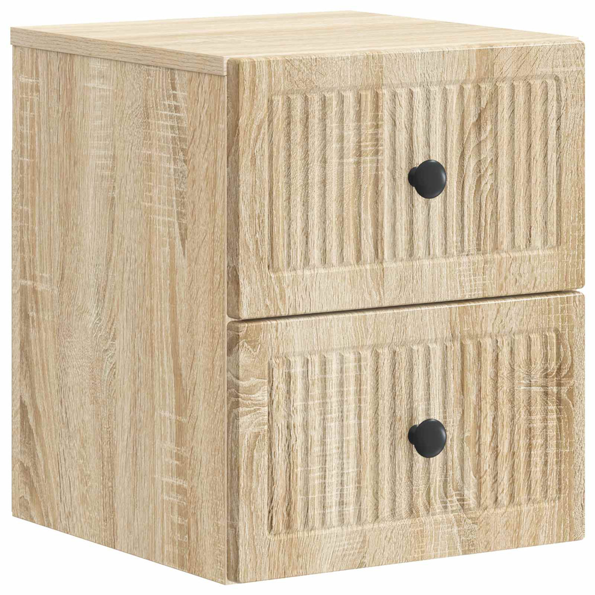 Væghængt Natbord Sonoma-eg 33 x 34,5 x 40 cm Konstrueret træ