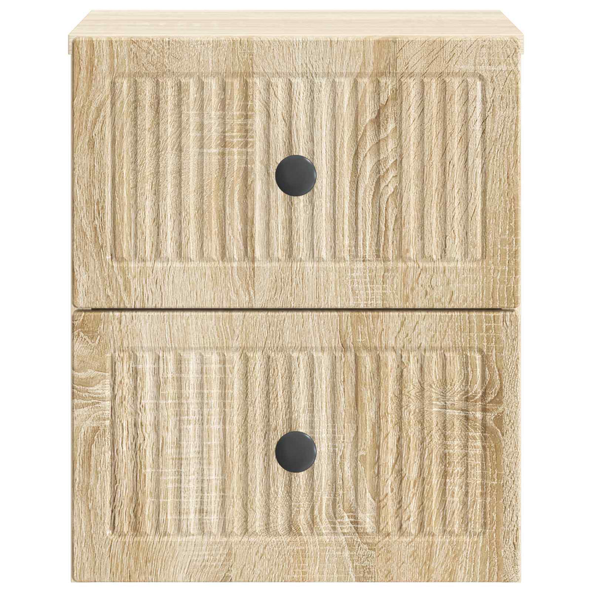 Væghængt Natbord 2 stk. Sonoma-eg 33 x 34,5 x 40 cm