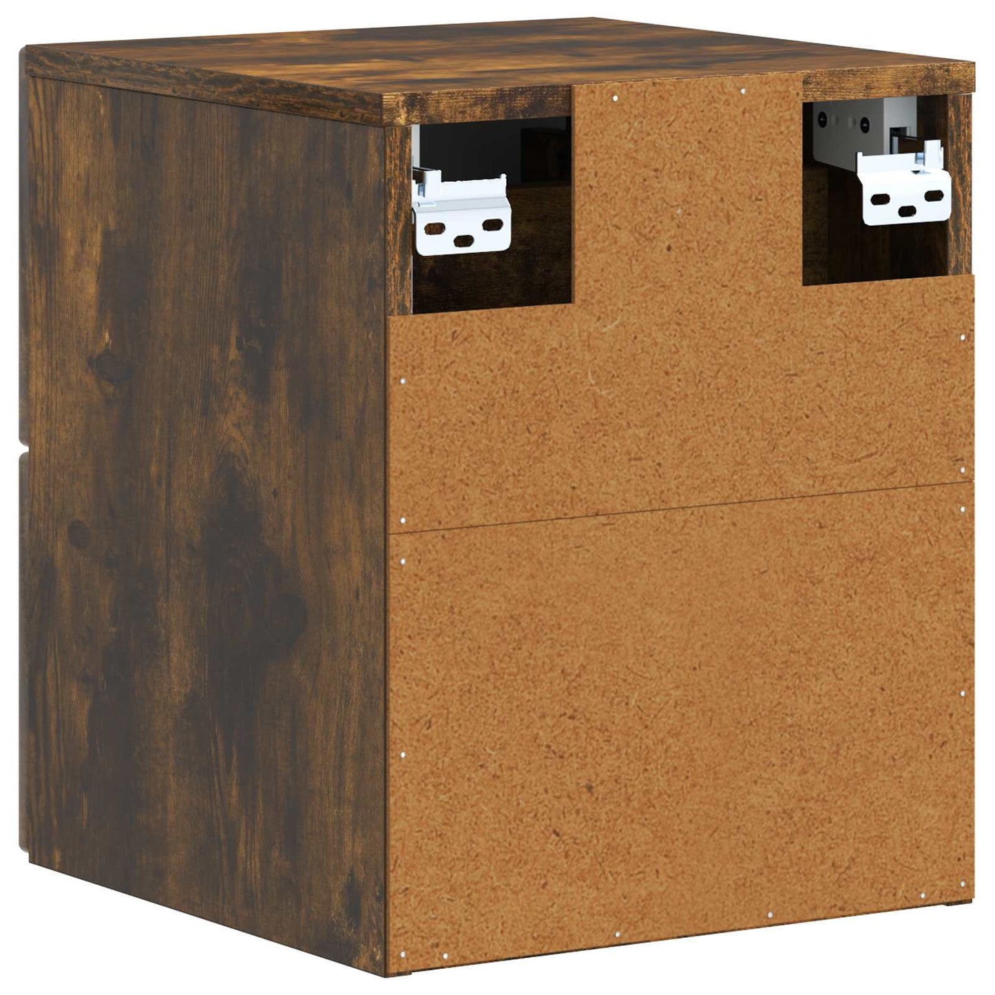 Væghængt Natbord Røget eg 33 x 34,5 x 40 cm Konstrueret træ