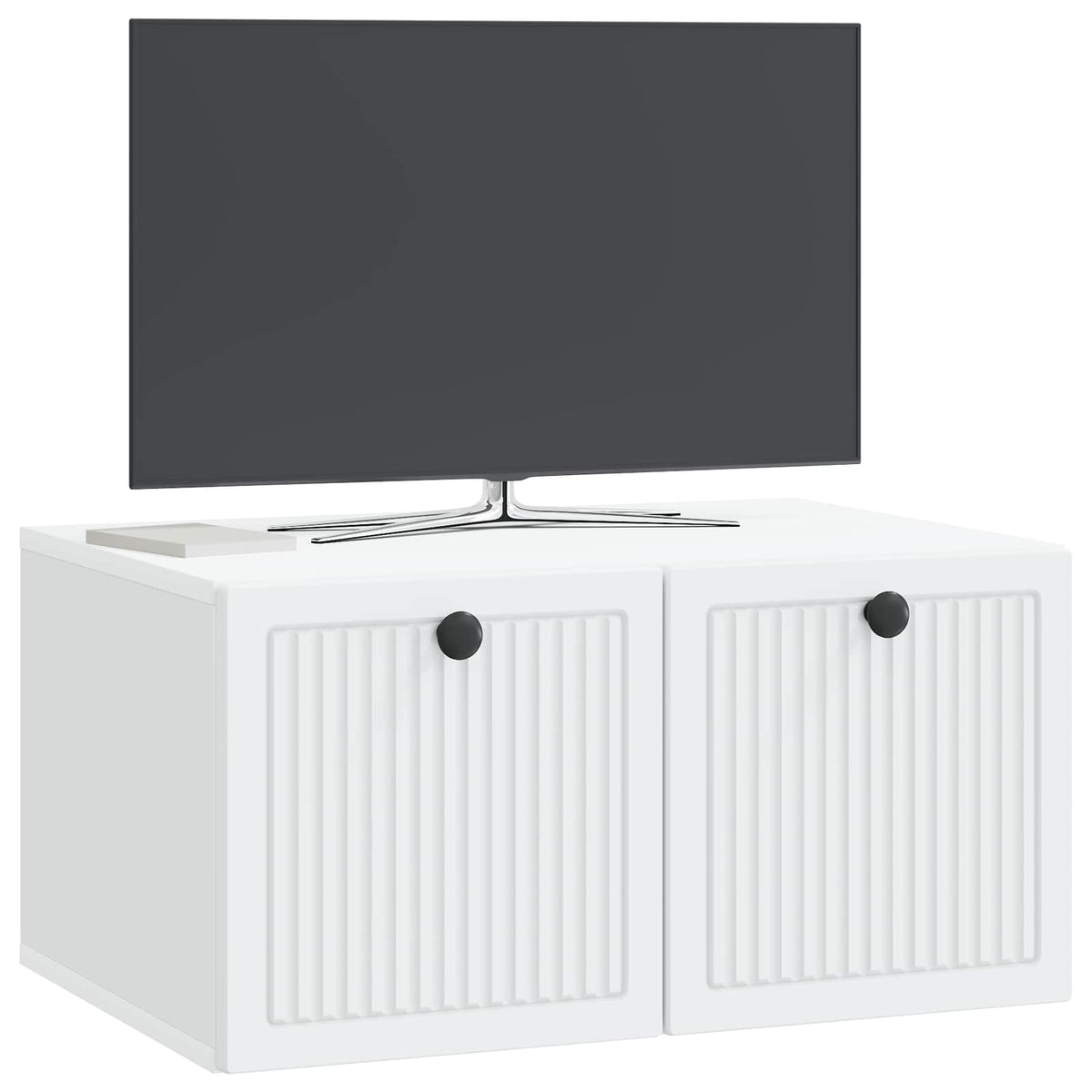 Væghængt TV-skab Hvid 59,5 x 41 x 30 cm Konstrueret træ