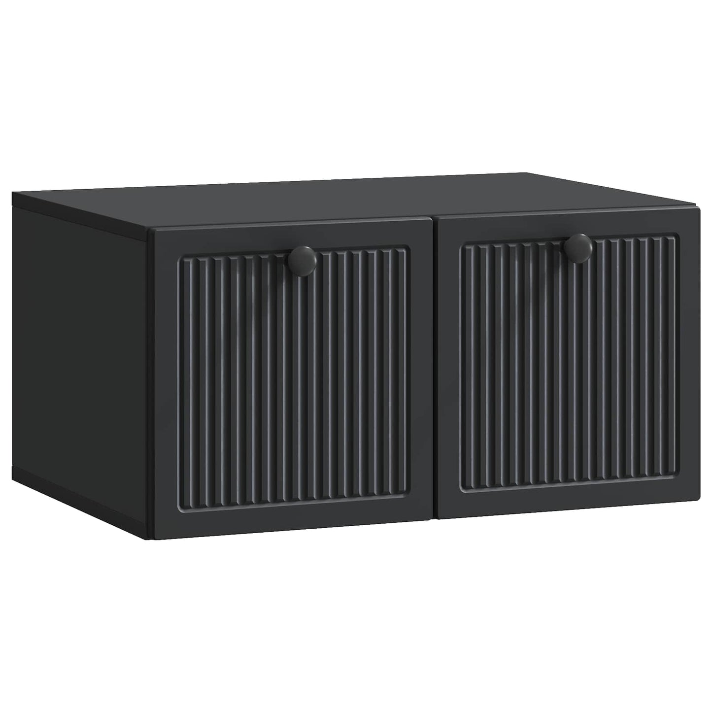 Væghængt TV-skab Sort 59,5 x 41 x 30 cm Konstrueret træ
