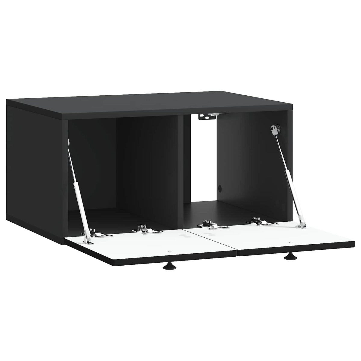 Væghængt TV-skab Sort 59,5 x 41 x 30 cm Konstrueret træ