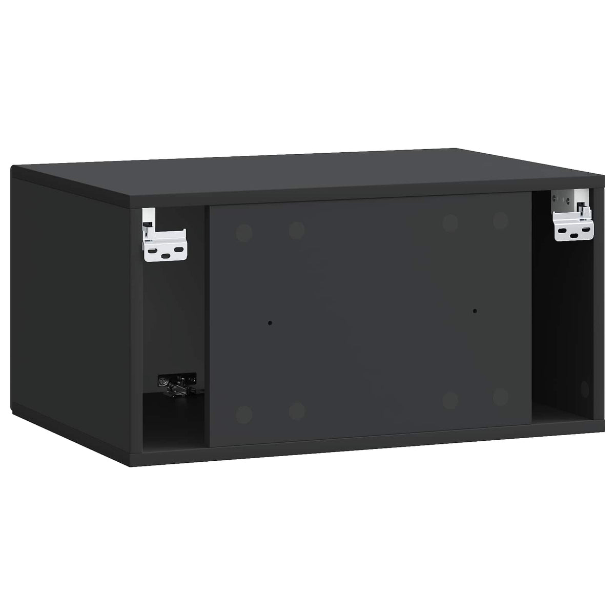 Væghængt TV-skab Sort 59,5 x 41 x 30 cm Konstrueret træ