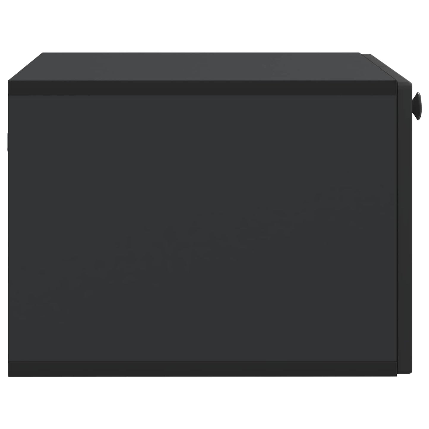 Væghængt TV-skab Sort 59,5 x 41 x 30 cm Konstrueret træ