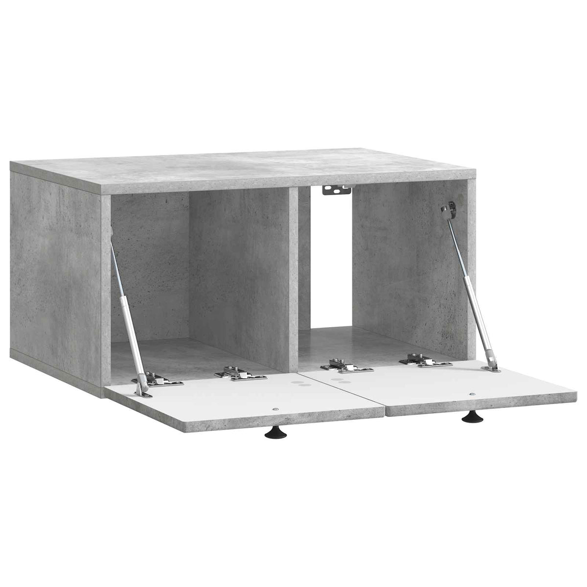 Væghængt TV-skab Betongrå 59,5 x 41 x 30 cm Konstrueret træ