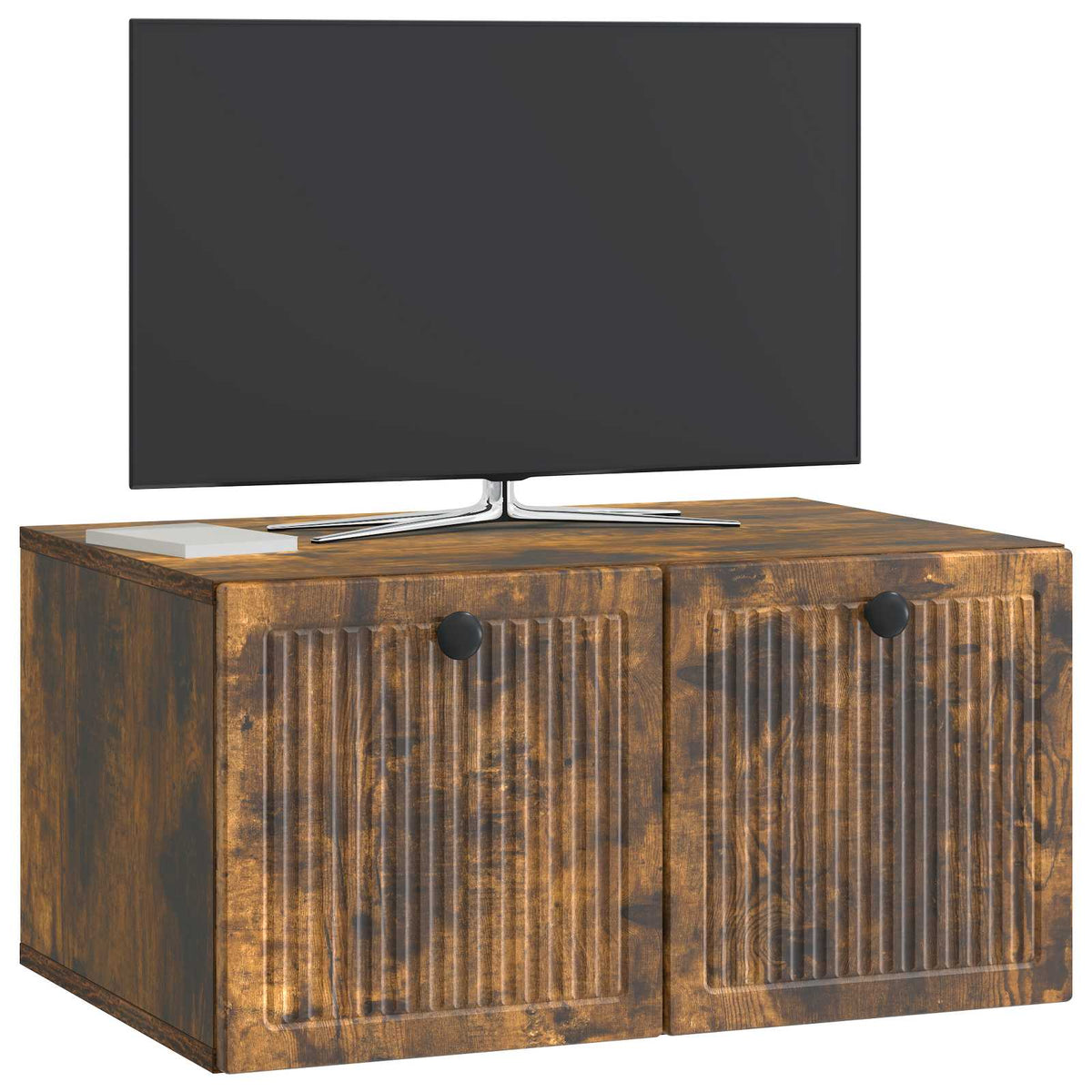 Væghængt TV-skab Røget eg 59,5 x 41 x 30 cm Konstrueret træ