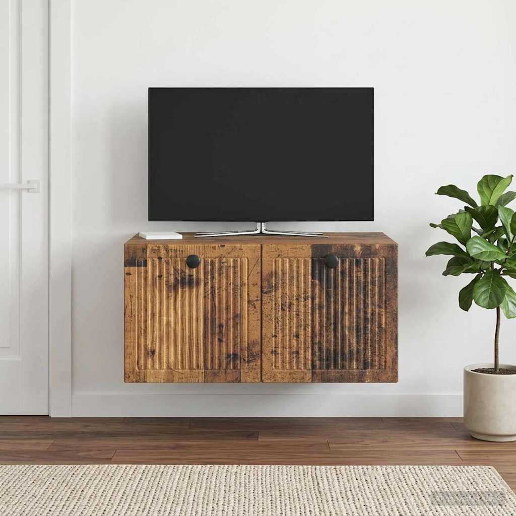 Væghængt TV-skab Gammelt træ 59,5 x 41 x 30 cm Konstrueret træ