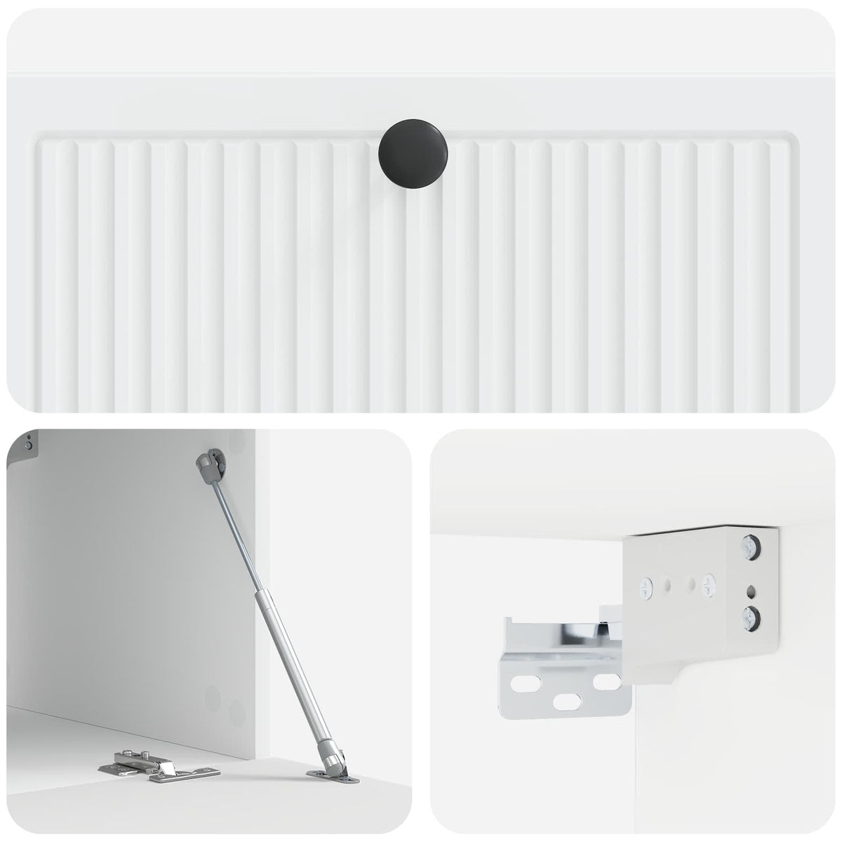 Væghængt TV-skab Hvid 78,5 x 41 x 30 cm Konstrueret træ