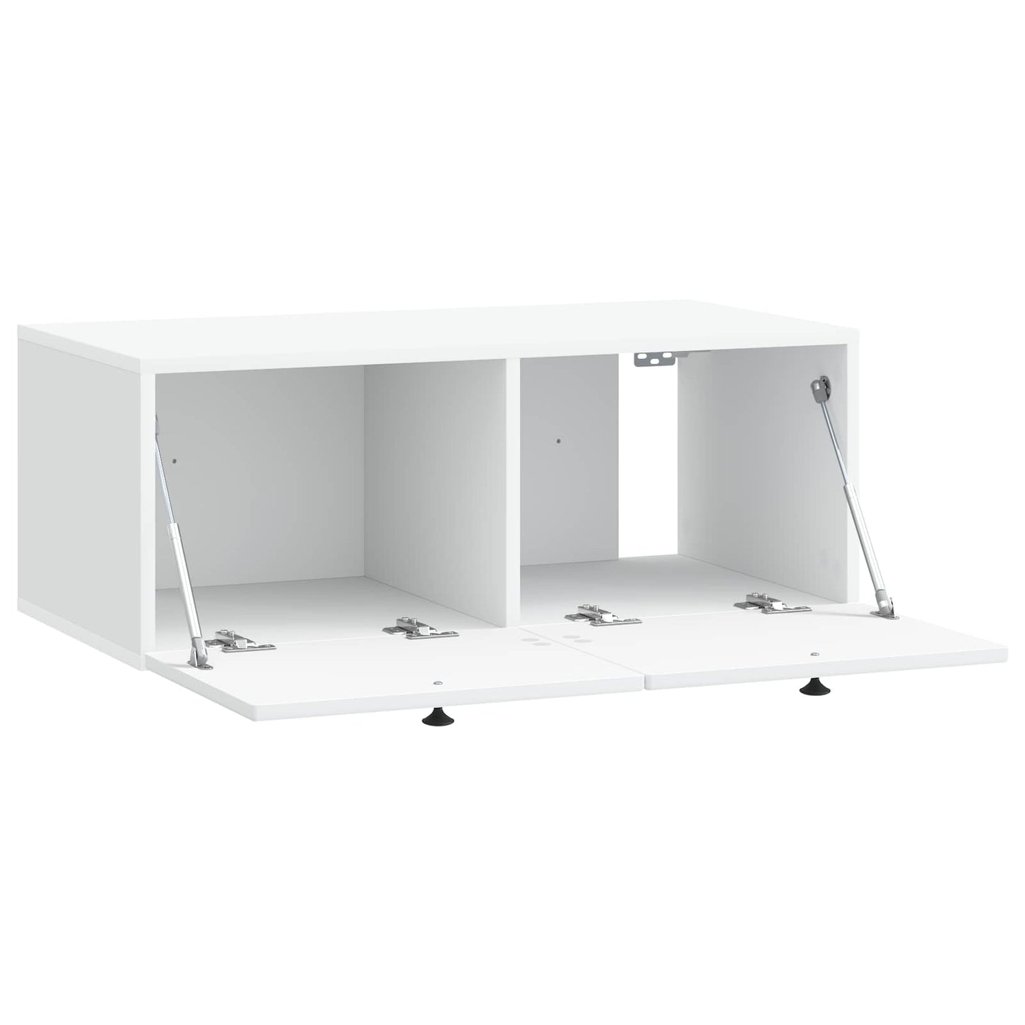 Væghængt TV-skab Hvid 78,5 x 41 x 30 cm Konstrueret træ