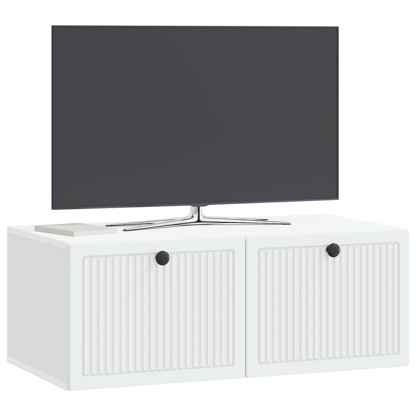 Væghængt TV-skab Hvid 78,5 x 41 x 30 cm Konstrueret træ