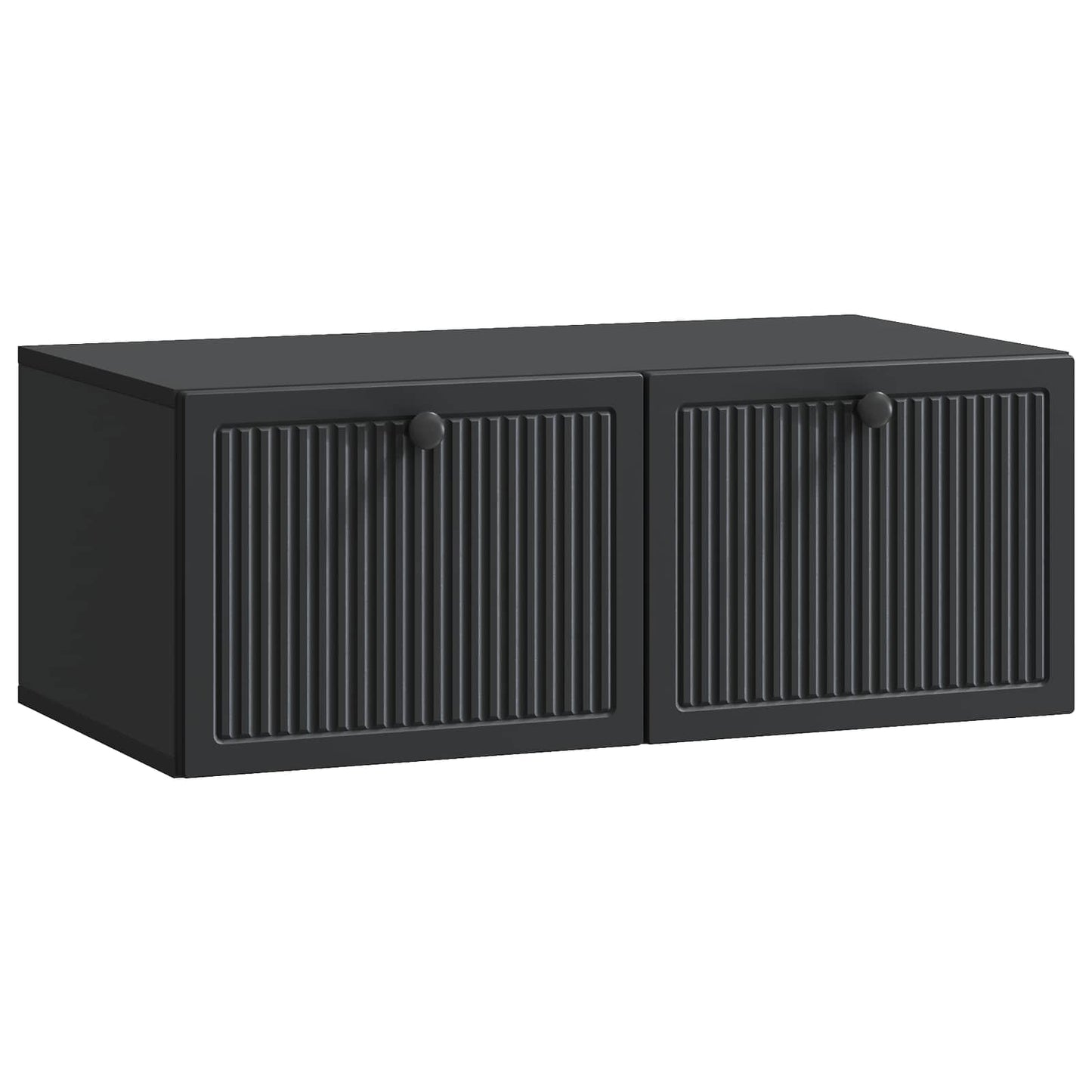 Væghængt TV-skab Sort 78,5 x 41 x 30 cm Konstrueret træ