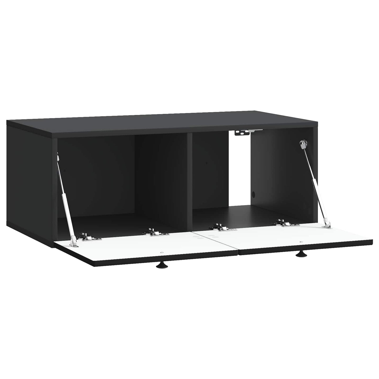 Væghængt TV-skab Sort 78,5 x 41 x 30 cm Konstrueret træ