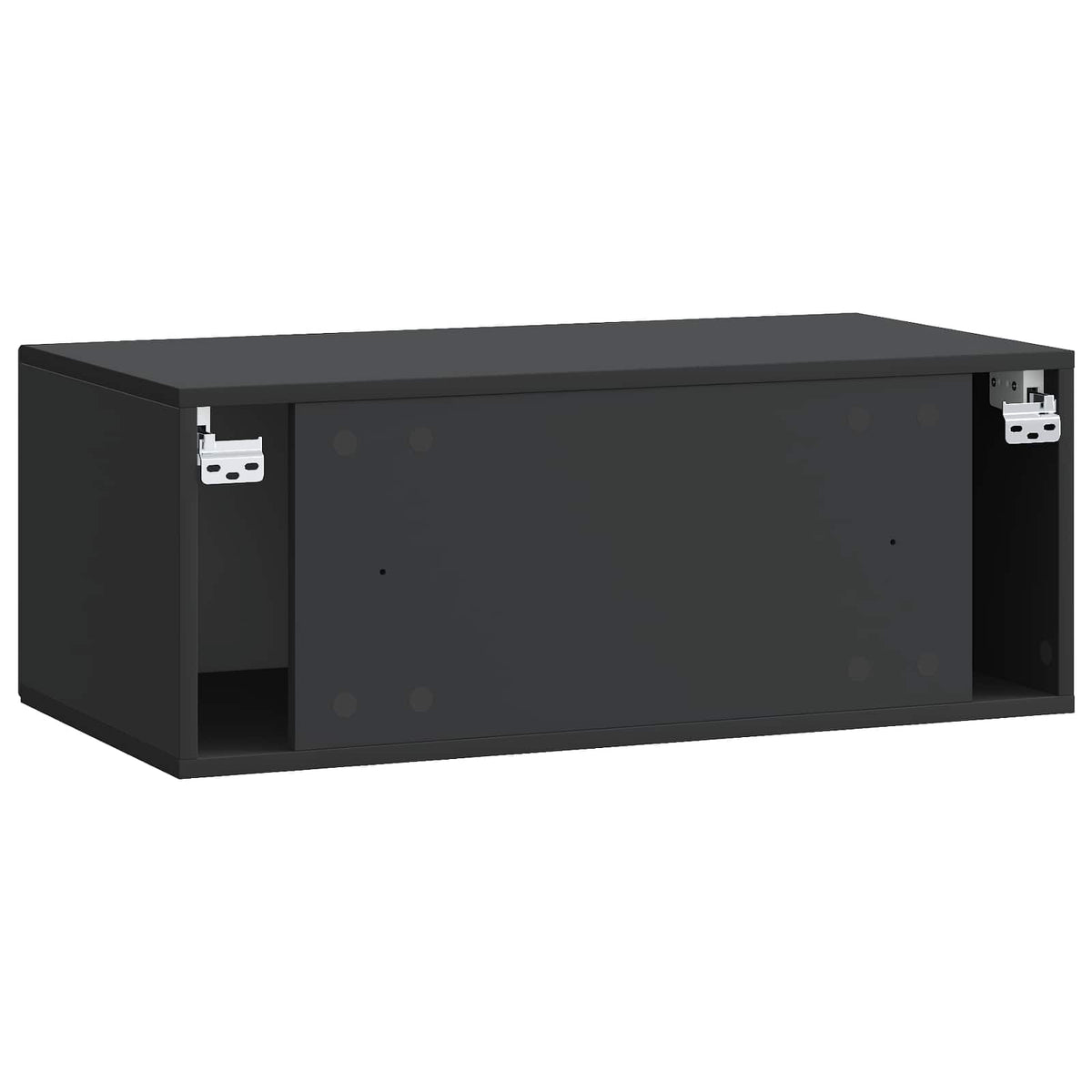 Væghængt TV-skab Sort 78,5 x 41 x 30 cm Konstrueret træ