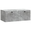 Væghængt TV-skab Betongrå 78,5 x 41 x 30 cm Konstrueret træ