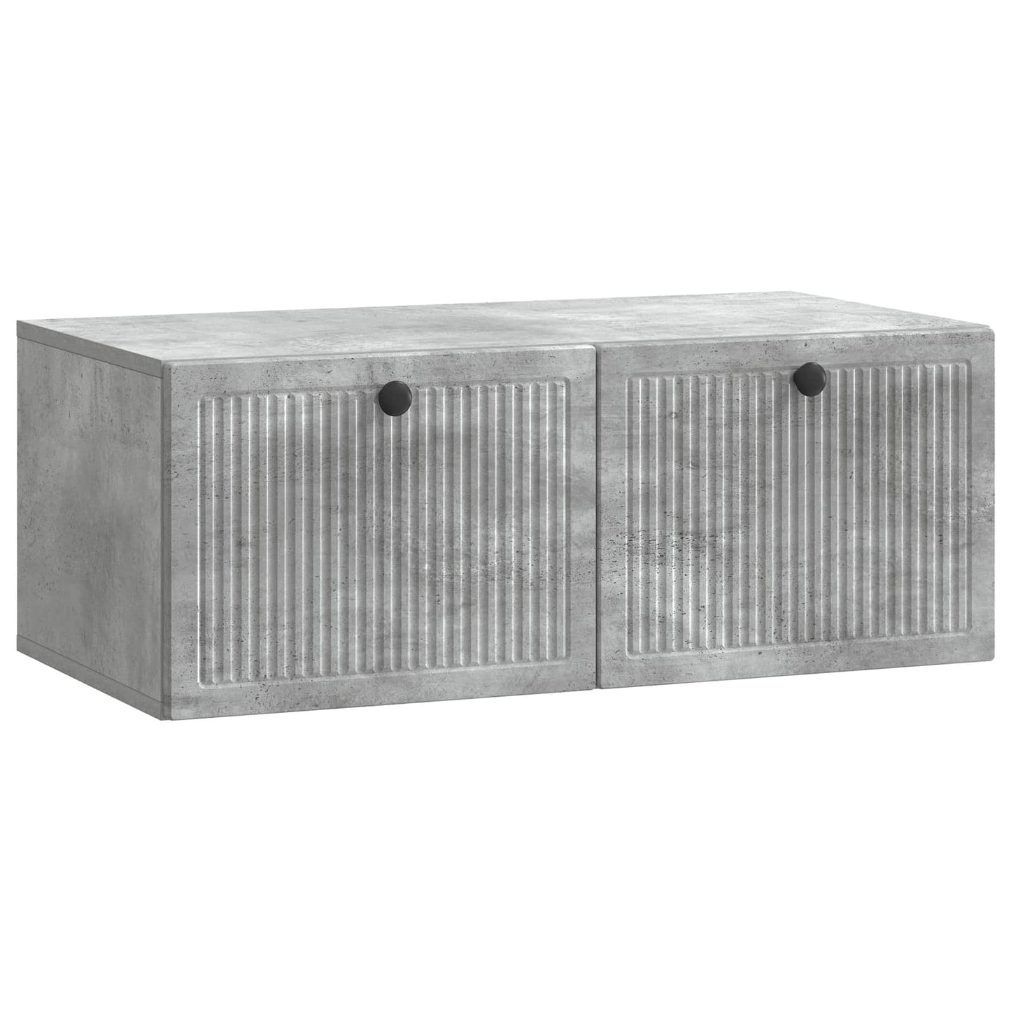 Væghængt TV-skab Betongrå 78,5 x 41 x 30 cm Konstrueret træ