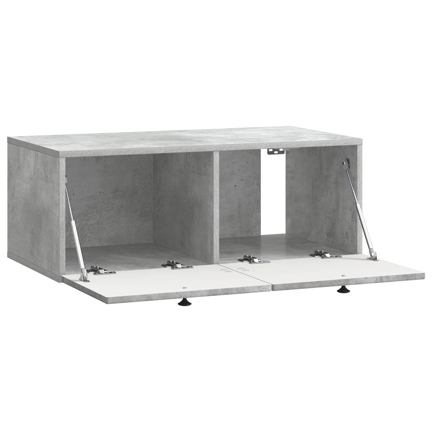 Væghængt TV-skab Betongrå 78,5 x 41 x 30 cm Konstrueret træ