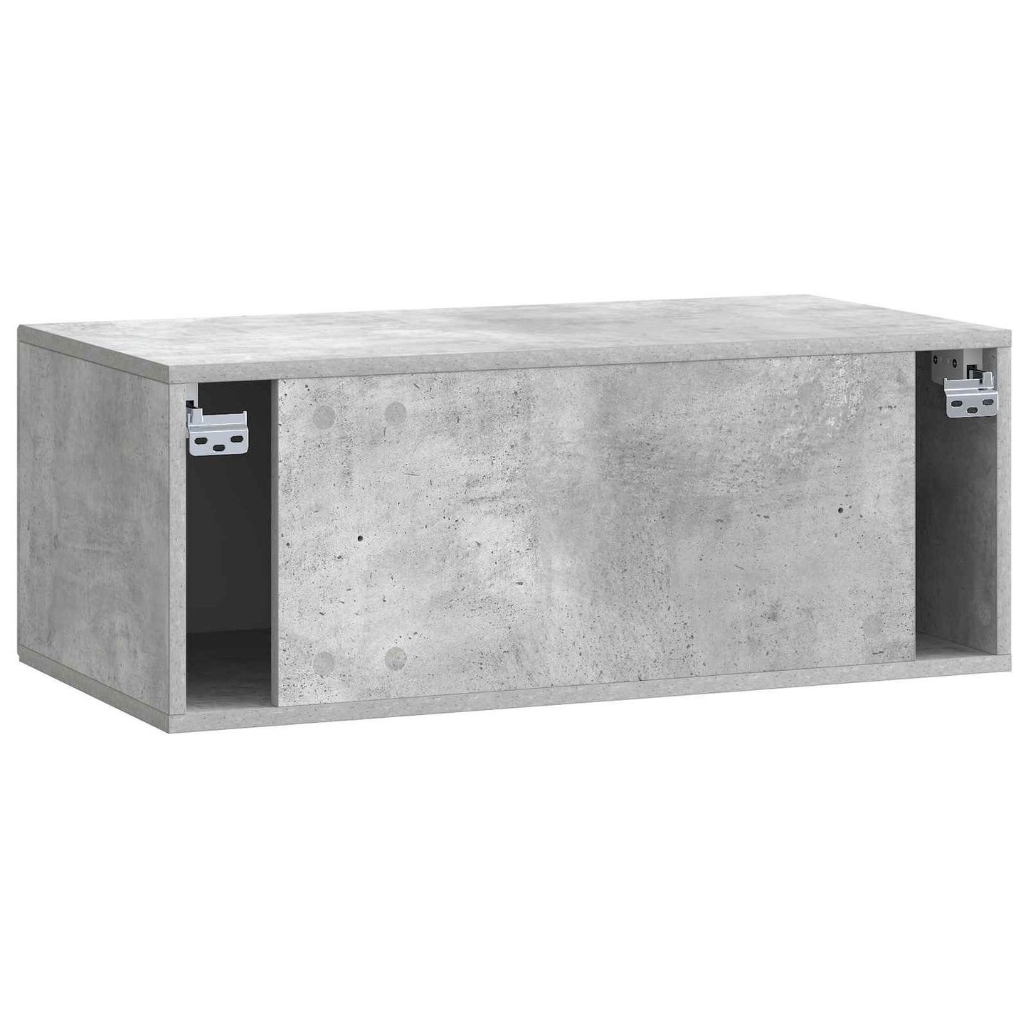 Væghængt TV-skab Betongrå 78,5 x 41 x 30 cm Konstrueret træ