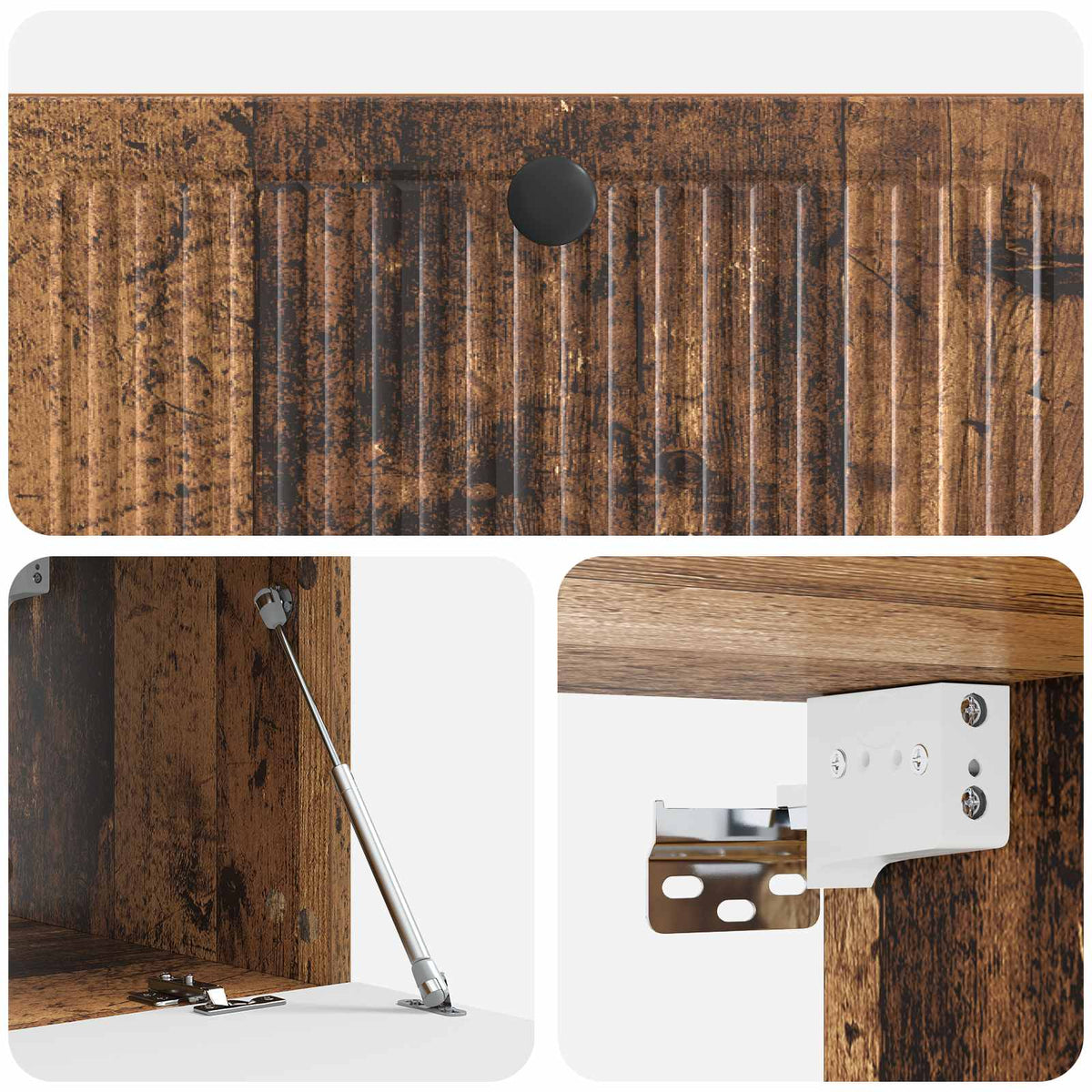 Væghængt TV-skab Gammelt træ 78,5 x 41 x 30 cm Konstrueret træ