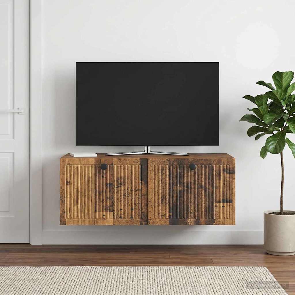 Væghængt TV-skab Gammelt træ 78,5 x 41 x 30 cm Konstrueret træ
