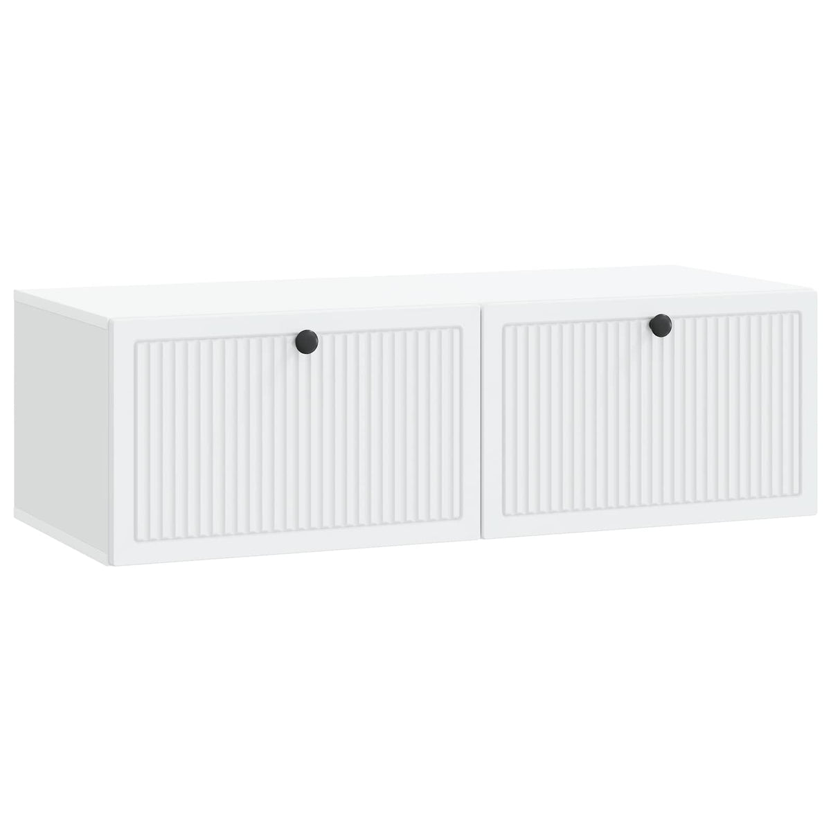 Væghængt TV-skab Hvid 98 x 41 x 30 cm Konstrueret træ