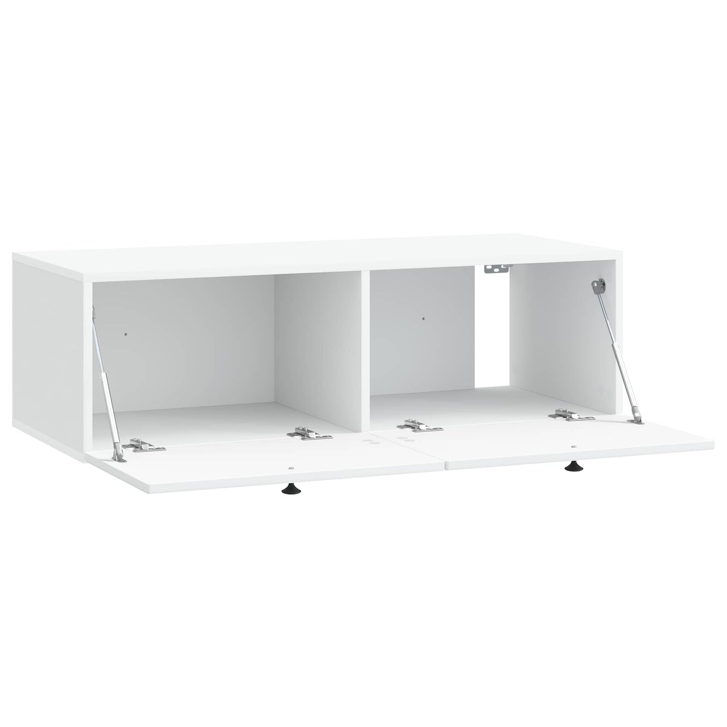 Væghængt TV-skab Hvid 98 x 41 x 30 cm Konstrueret træ
