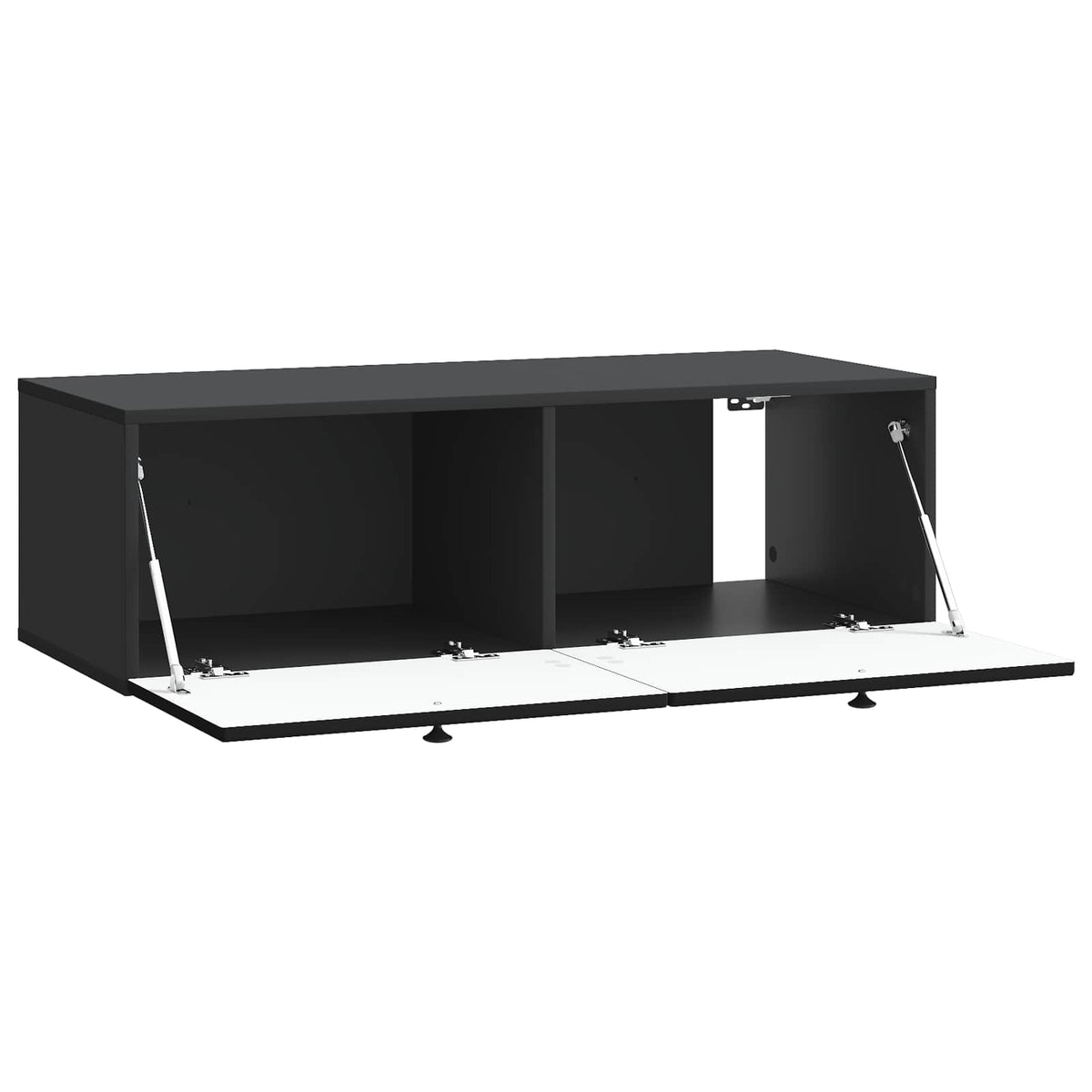 Væghængt TV-skab Sort 98 x 41 x 30 cm Konstrueret træ