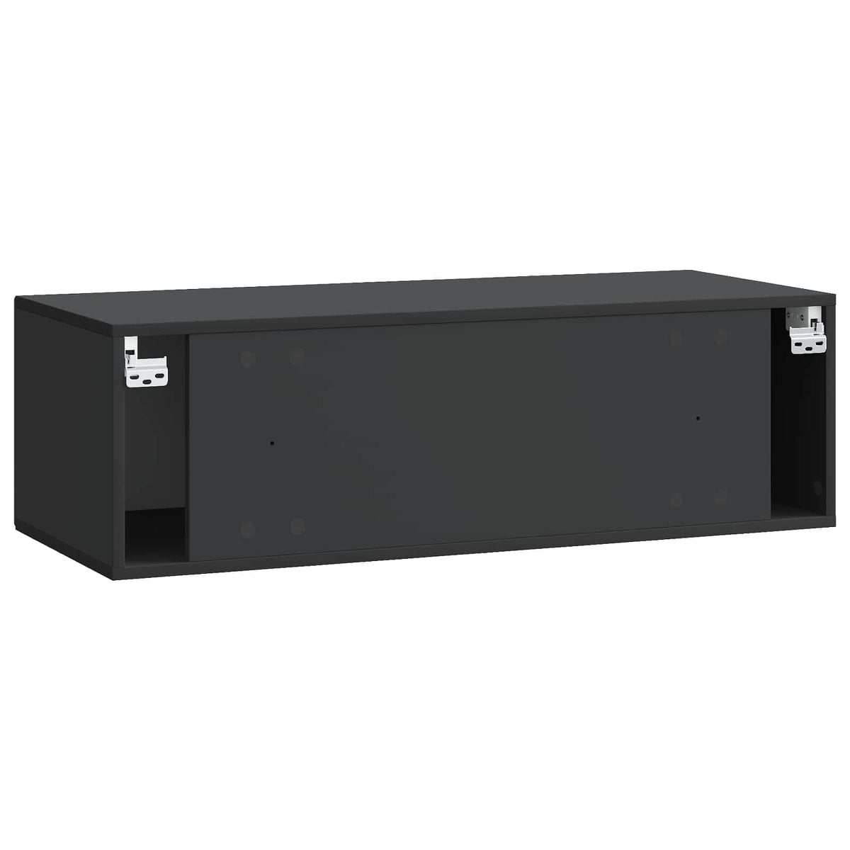 Væghængt TV-skab Sort 98 x 41 x 30 cm Konstrueret træ