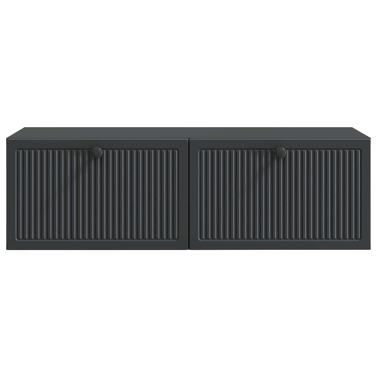 Væghængt TV-skab Sort 98 x 41 x 30 cm Konstrueret træ