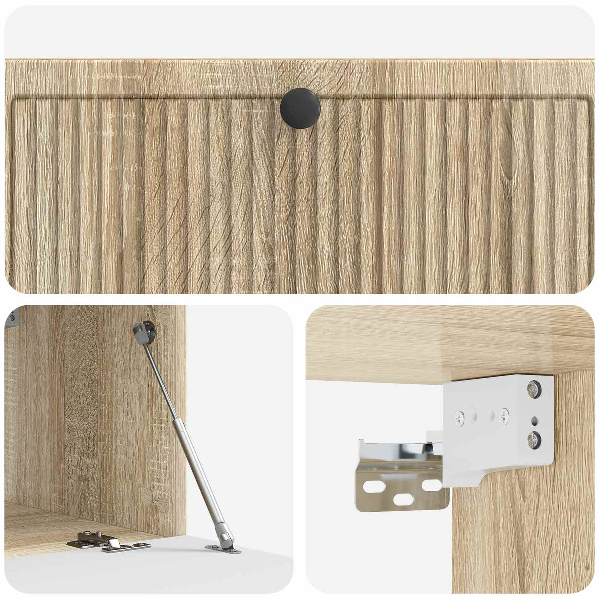 Væghængt TV-skab Sonoma-eg 98 x 41 x 30 cm Konstrueret træ