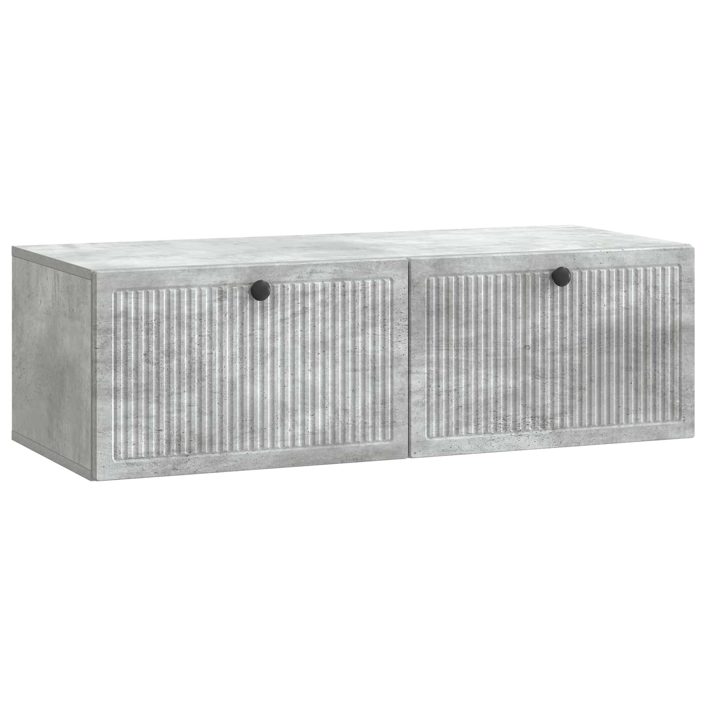 Væghængt TV-skab Betongrå 98 x 41 x 30 cm Konstrueret træ