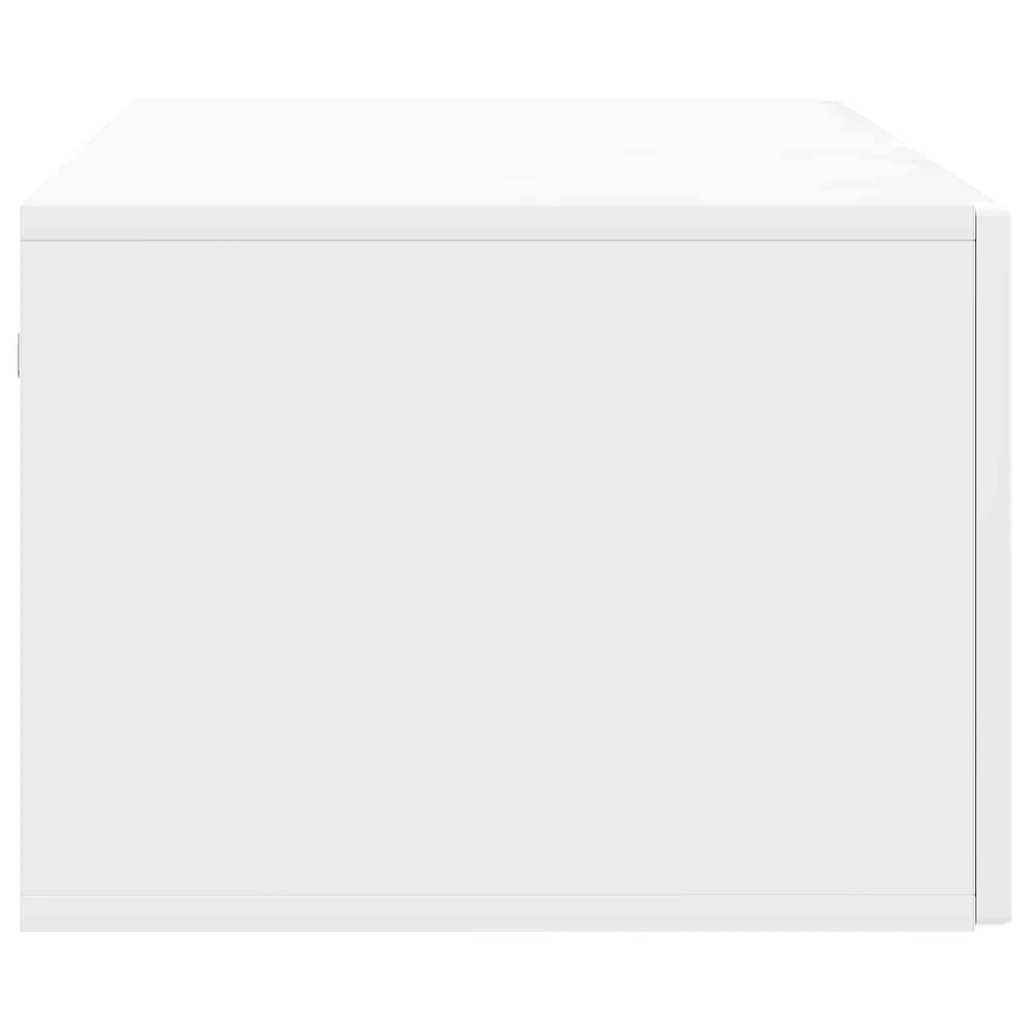 Væghængt TV-skab Hvid højglans 98 x 41 x 30 cm Konstrueret træ