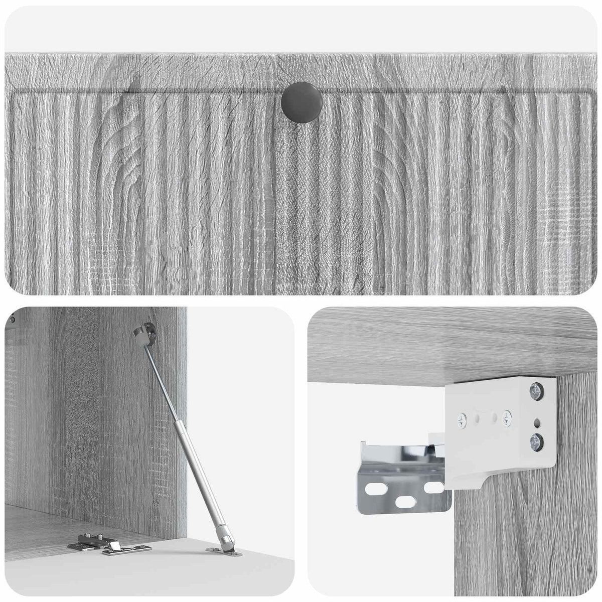 Væghængt TV-skab Grå sonoma-eg 98 x 41 x 30 cm Konstrueret træ