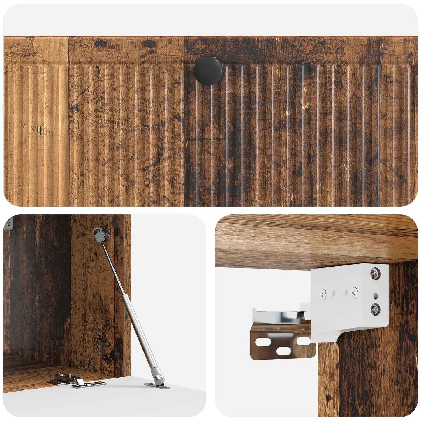 Væghængt TV-skab Gammelt træ 98 x 41 x 30 cm Konstrueret træ