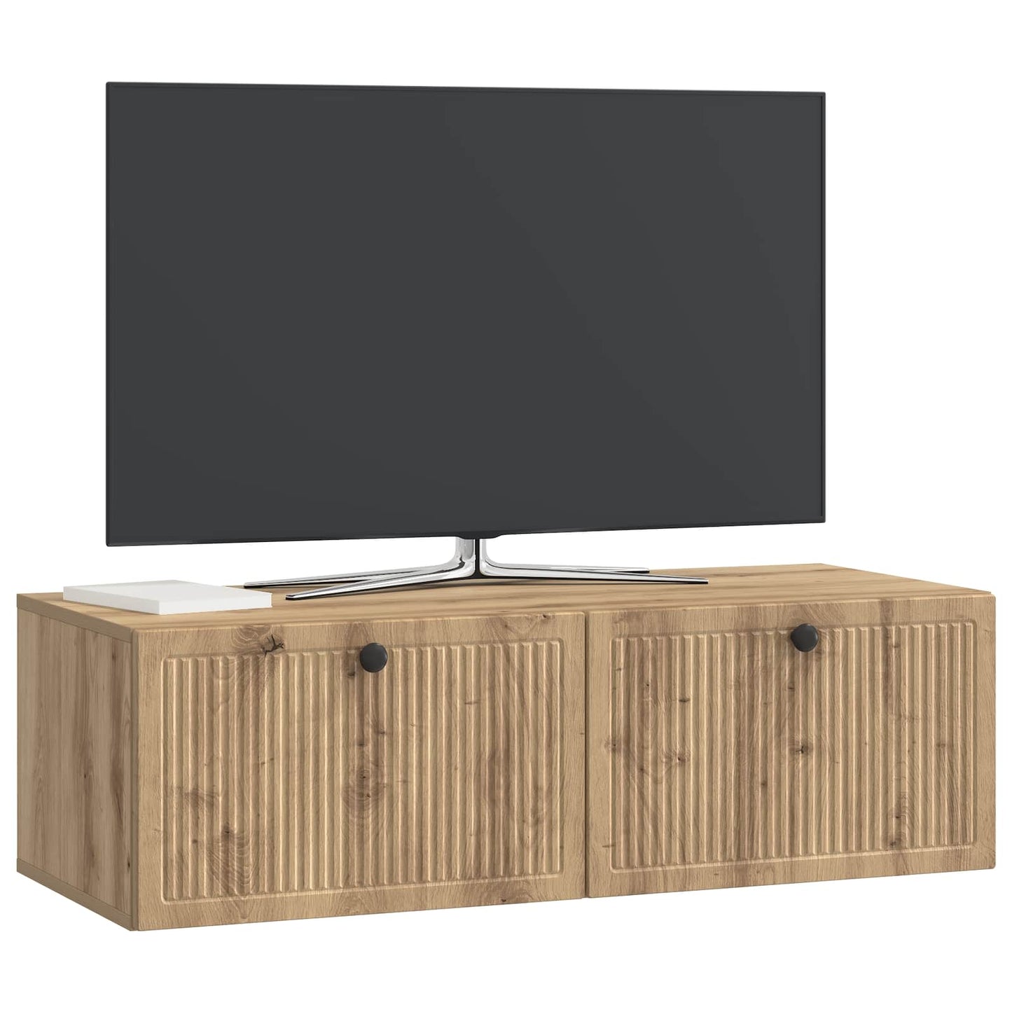 Væghængt TV-skab 98 x 41 x 30 cm Artisan-eg Konstrueret træ
